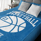 Custom Basketball Blanket with Name and Number - Gift for Him, Basketball Gift 753000 - DiyGiftly