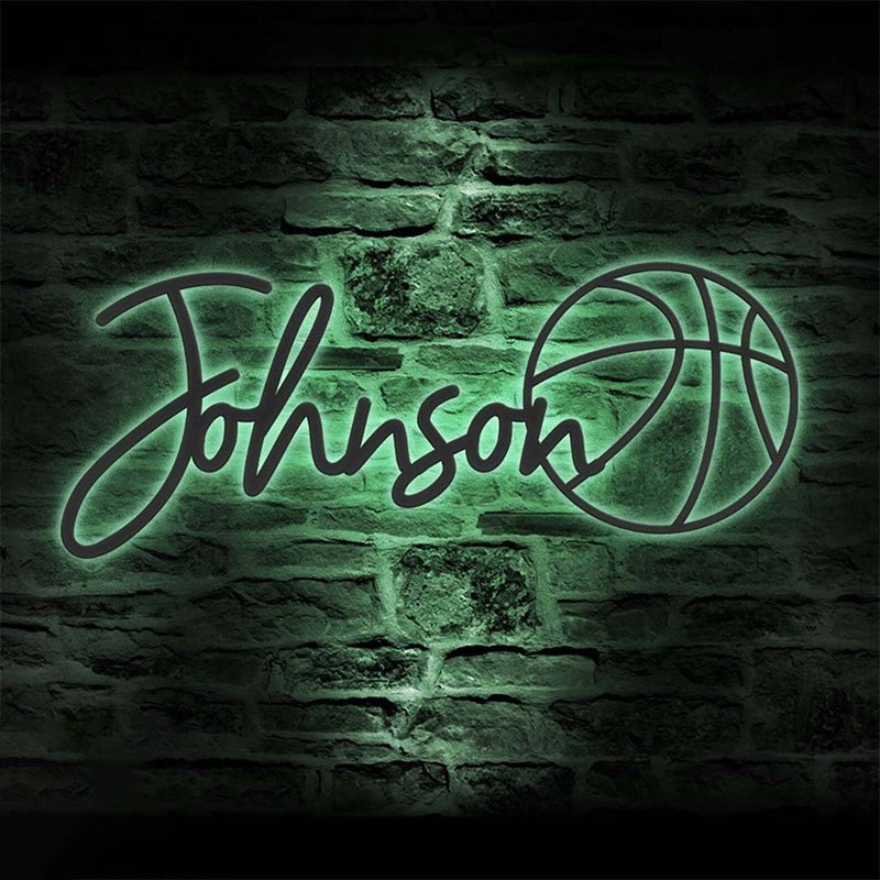 Custom Basketball Name Metal Sign – Personalized Sports Wall Art, Basketball Player Room and Gym Decoration, Unique Gifts for Athletes and Basketball Fans 44287488 - DiyGiftly