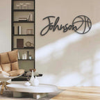 Custom Basketball Name Metal Sign – Personalized Sports Wall Art, Basketball Player Room and Gym Decoration, Unique Gifts for Athletes and Basketball Fans 44287488 - DiyGiftly