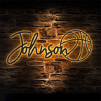 Custom Basketball Name Metal Sign – Personalized Sports Wall Art, Basketball Player Room and Gym Decoration, Unique Gifts for Athletes and Basketball Fans 44287488 - DiyGiftly