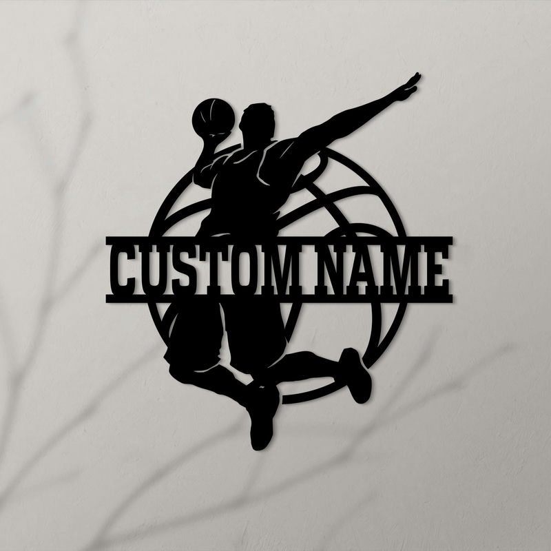 Custom Basketball Player Metal Wall Decor with LED Lights – Personalized Name Wall Sign, Unique Gift for Basketball Players, Fans, Coaches, and Sports Enthusiasts, Perfect for Bedroom, Game Room, or Sports Room 65274112 - DiyGiftly