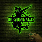 Custom Basketball Player Metal Wall Decor with LED Lights – Personalized Name Wall Sign, Unique Gift for Basketball Players, Fans, Coaches, and Sports Enthusiasts, Perfect for Bedroom, Game Room, or Sports Room 65274112 - DiyGiftly