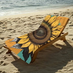 Custom Beach Towel, Personalized Sunflower Beach Gear, Summer Essentials, Poolside Accessory, Vacation Needs, Custom Sunflower Pool Towel 93299456 - DiyGiftly