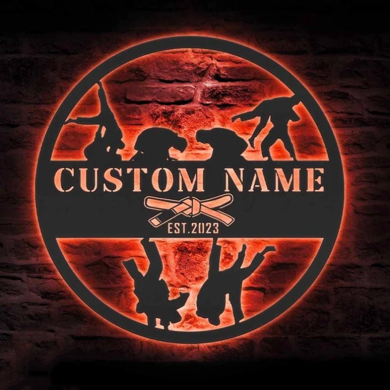 Custom BJJ Metal Signs – Personalized Brazilian Jiu - Jitsu Wall Art and Gym Decor for Practitioners, Martial Arts Studios, Training Rooms, Home Gyms, Sports Studios, or Man Caves 60166656 - DiyGiftly