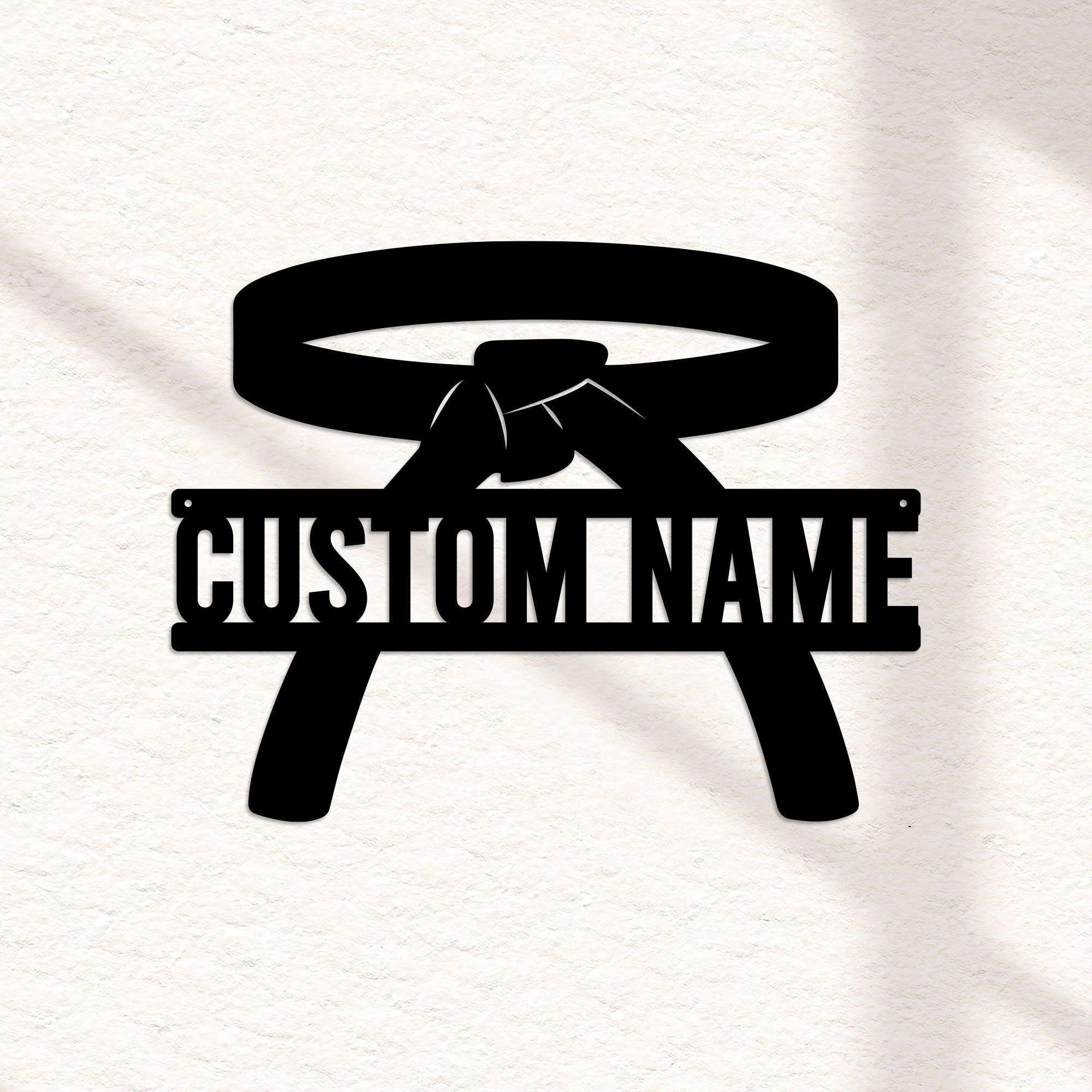 Custom Black Band Metal Signage Light – Personalized LED Wall Light for Home, Bar, Office, Music Studio, or Man Cave Decoration 6573696 - DiyGiftly