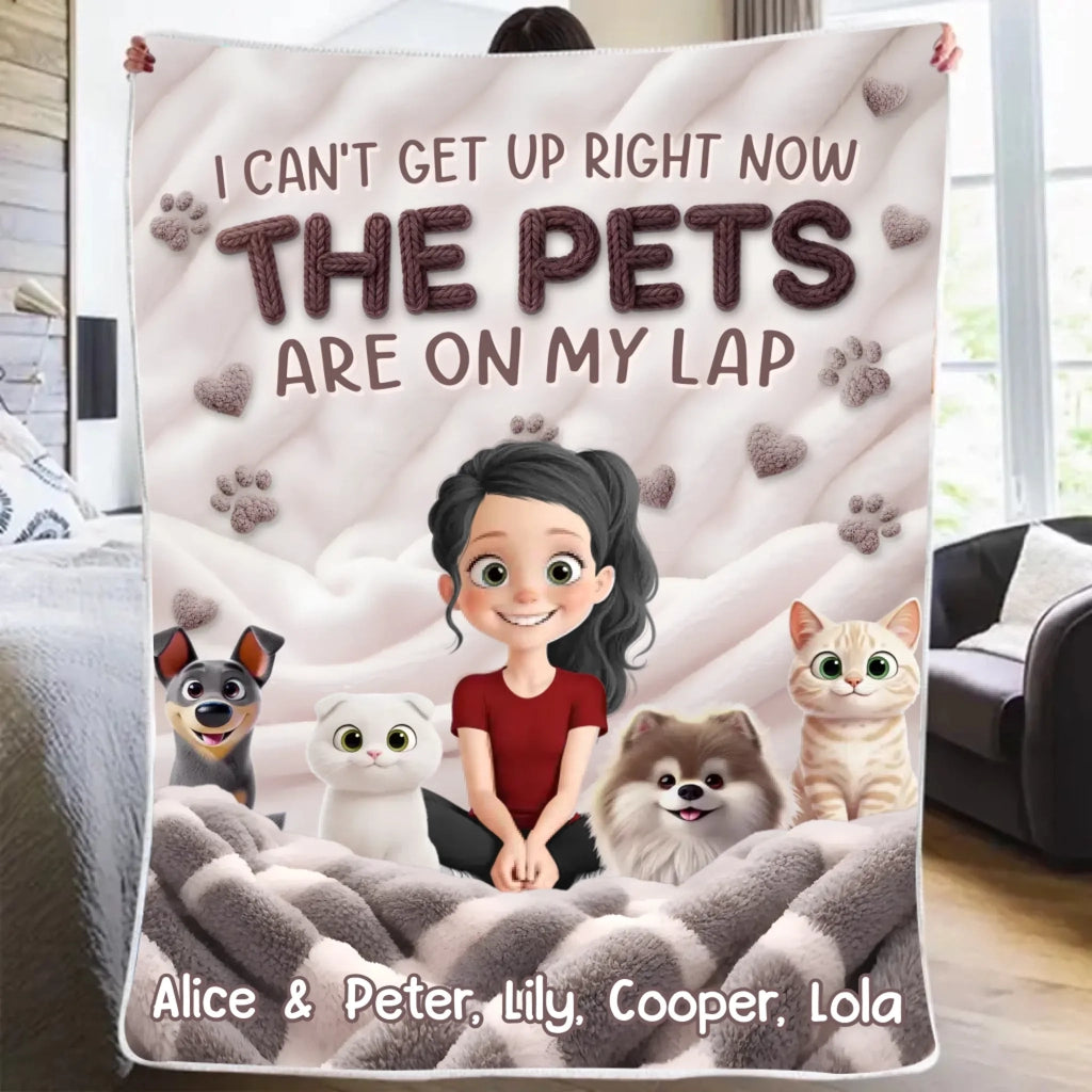 Custom Blanket - Personalized Birthday Gifts for Dog & Cat Lovers, Dog Dad and Mom, Pet Owners - Pet Privilege Activated Cozy Throw for Pets & Humans Alike, Customized with Names & Photos 1074589 - DiyGiftly