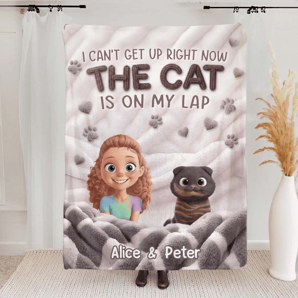Custom Blanket - Personalized Birthday Gifts for Dog & Cat Lovers, Dog Dad and Mom, Pet Owners - Pet Privilege Activated Cozy Throw for Pets & Humans Alike, Customized with Names & Photos 1074589 - DiyGiftly
