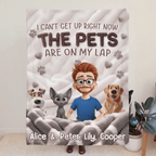 Custom Blanket - Personalized Birthday Gifts for Dog & Cat Lovers, Dog Dad and Mom, Pet Owners - Pet Privilege Activated Cozy Throw for Pets & Humans Alike, Customized with Names & Photos 1074589 - DiyGiftly