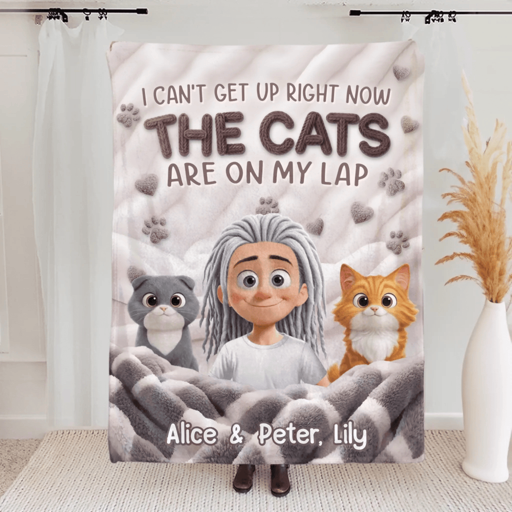 Custom Blanket - Personalized Birthday Gifts for Dog & Cat Lovers, Dog Dad and Mom, Pet Owners - Pet Privilege Activated Cozy Throw for Pets & Humans Alike, Customized with Names & Photos 1074589 - DiyGiftly
