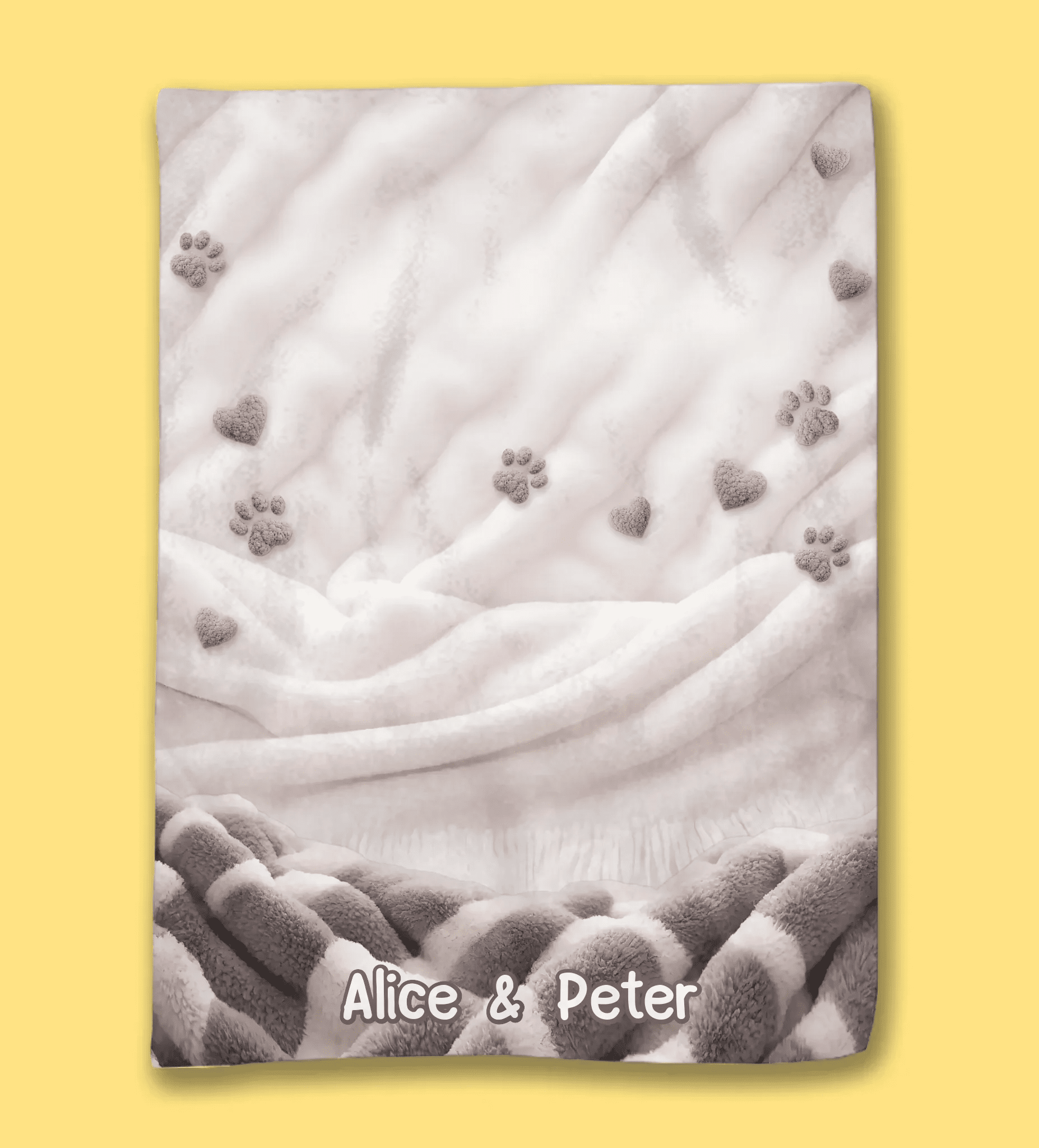 Custom Blanket - Personalized Birthday Gifts for Dog & Cat Lovers, Dog Dad and Mom, Pet Owners - Pet Privilege Activated Cozy Throw for Pets & Humans Alike, Customized with Names & Photos 1074589 - DiyGiftly