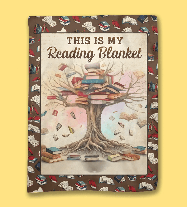 Custom Blanket – Personalized Bookish Blanket for Book Lovers, Bookworms & Readers – Cozy Reading Throw, Literary Gifts for Women & Teens – The Warmth of a Blanket Enhances Every Story 1059361 - DiyGiftly