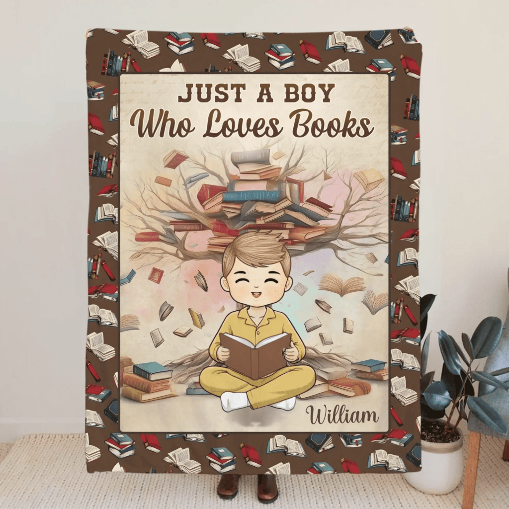 Custom Blanket – Personalized Bookish Blanket for Book Lovers, Bookworms & Readers – Cozy Reading Throw, Literary Gifts for Women & Teens – The Warmth of a Blanket Enhances Every Story 1059361 - DiyGiftly