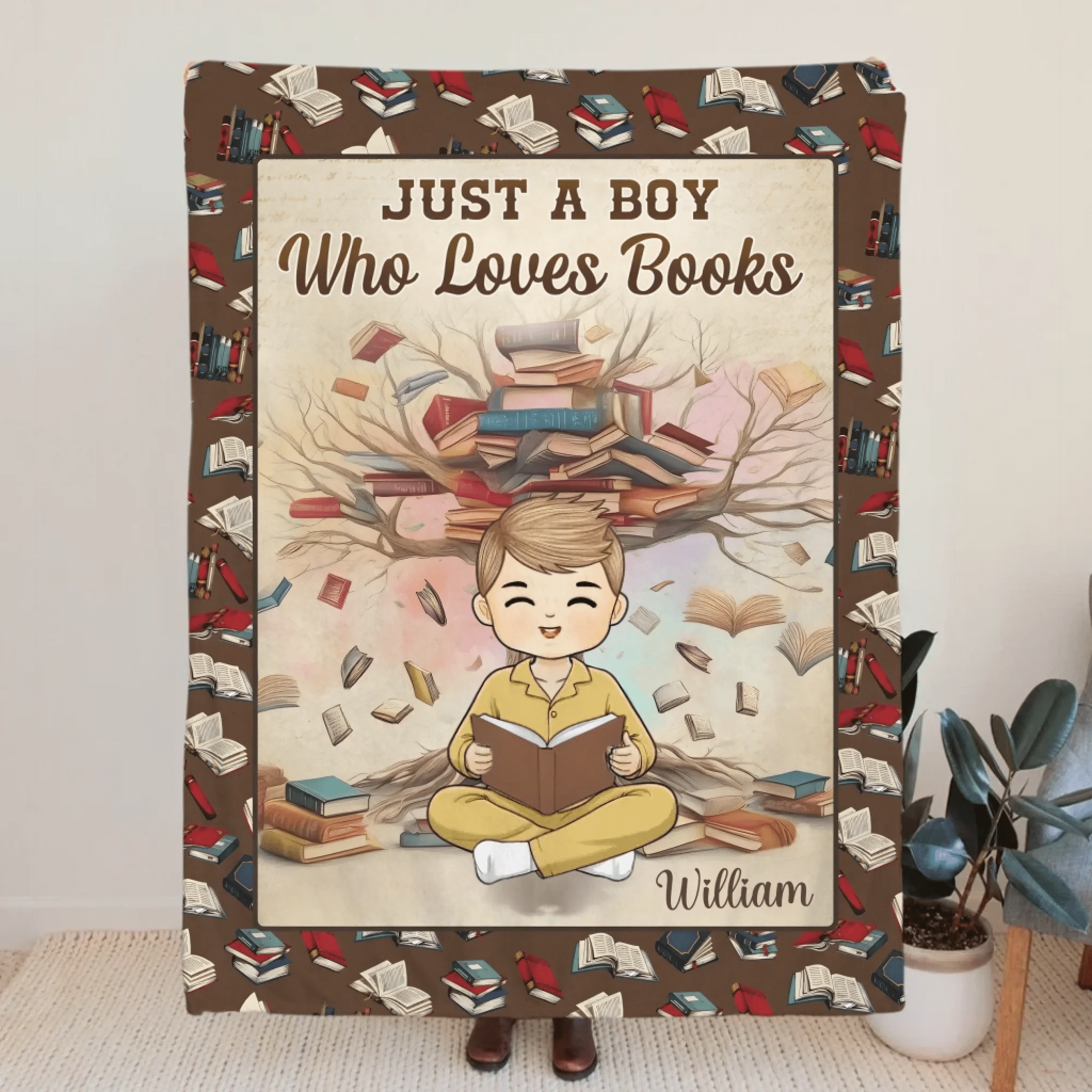 Custom Blanket – Personalized Bookish Blanket for Book Lovers, Bookworms & Readers – Cozy Reading Throw, Literary Gifts for Women & Teens – The Warmth of a Blanket Enhances Every Story 1059361 - DiyGiftly