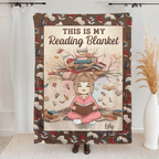 Custom Blanket – Personalized Bookish Blanket for Book Lovers, Bookworms & Readers – Cozy Reading Throw, Literary Gifts for Women & Teens – The Warmth of a Blanket Enhances Every Story 1059361 - DiyGiftly