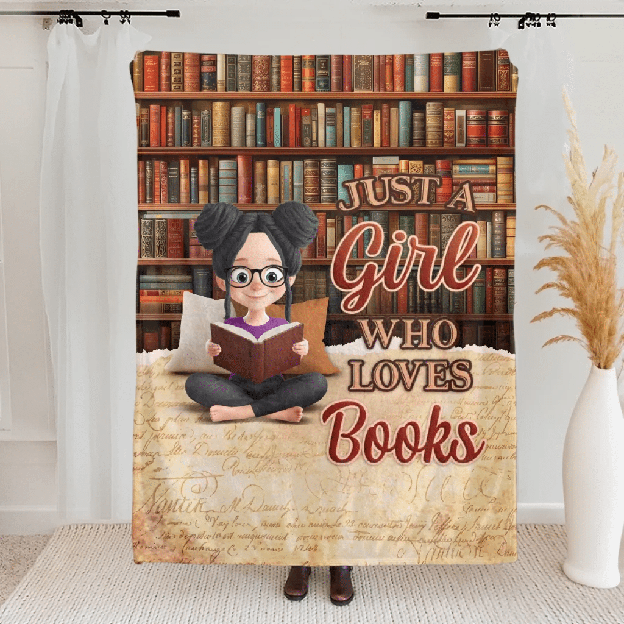 Custom Book Blanket – Personalized Cozy Reading Throw for Book Lovers, Bookworms & Avid Readers – Unique Bookish Gifts for Women, Teens & Friends 1068923 - DiyGiftly