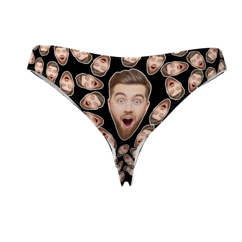 gifts for wife Eternal Love - Personalized Keepsake - Boyfriend's Face Thong Panties Personalized Panties Valentines Gift For