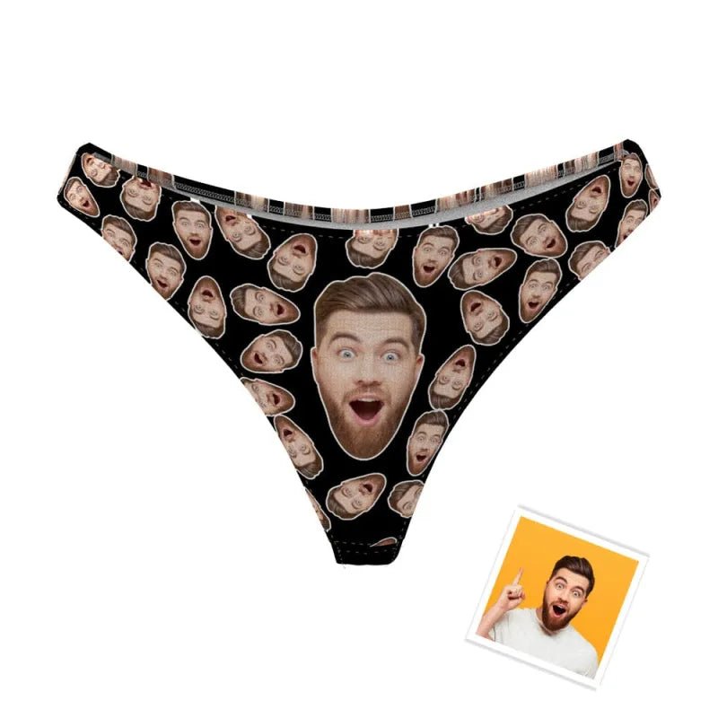 gifts for wife Eternal Love - Personalized Keepsake - Boyfriend's Face Thong Panties Personalized Panties Valentines Gift For
