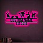 Custom Brazilian Jiu - Jitsu Metal Wall Art with LED Light – Personalized BJJ Fighter Wall Decor, Martial Arts Training Room or Home Gym Sign, Medal Display, and Unique Sports Gift for Athletes 67847936 - DiyGiftly