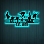 Custom Brazilian Jiu - Jitsu Metal Wall Art with LED Light – Personalized BJJ Fighter Wall Decor, Martial Arts Training Room or Home Gym Sign, Medal Display, and Unique Sports Gift for Athletes 67847936 - DiyGiftly