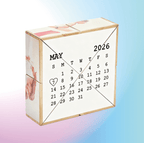 Custom Calendar Multi - Photo Wooden Cube – Celebrate Happy Moments Personalized Christmas Gift - DiyGiftly