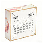 Custom Calendar Multi - Photo Wooden Cube – Celebrate Happy Moments Personalized Christmas Gift - DiyGiftly