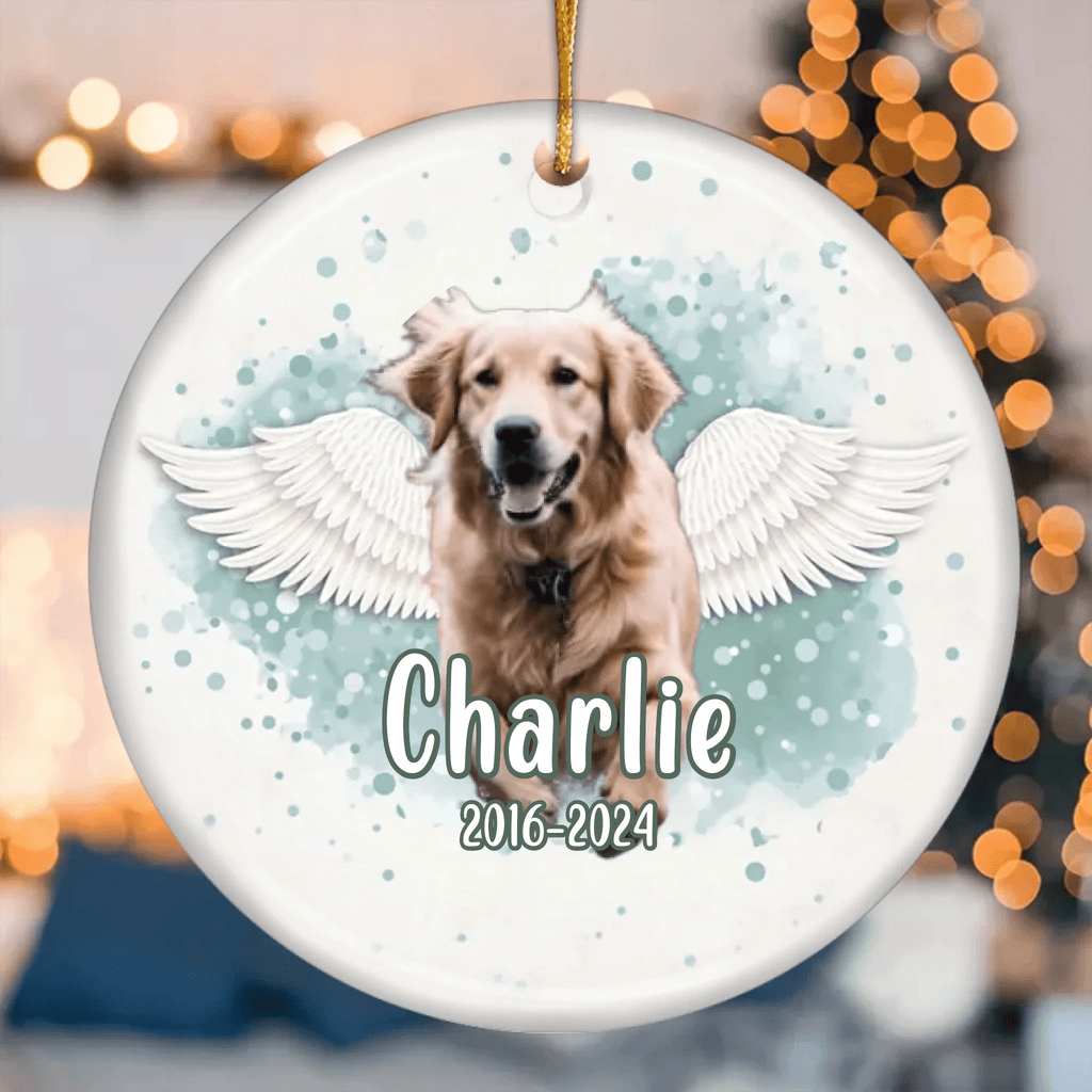 loss of cat gift personalized cat photo ornament face portrait