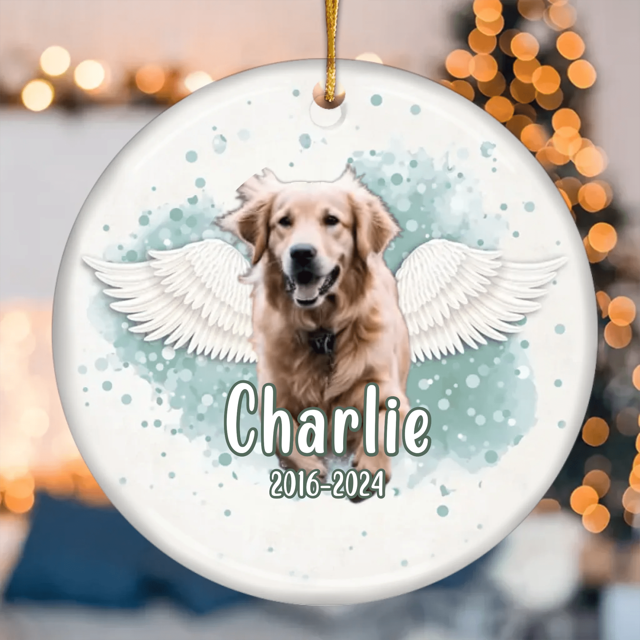 loss of cat gift personalized cat photo ornament face portrait