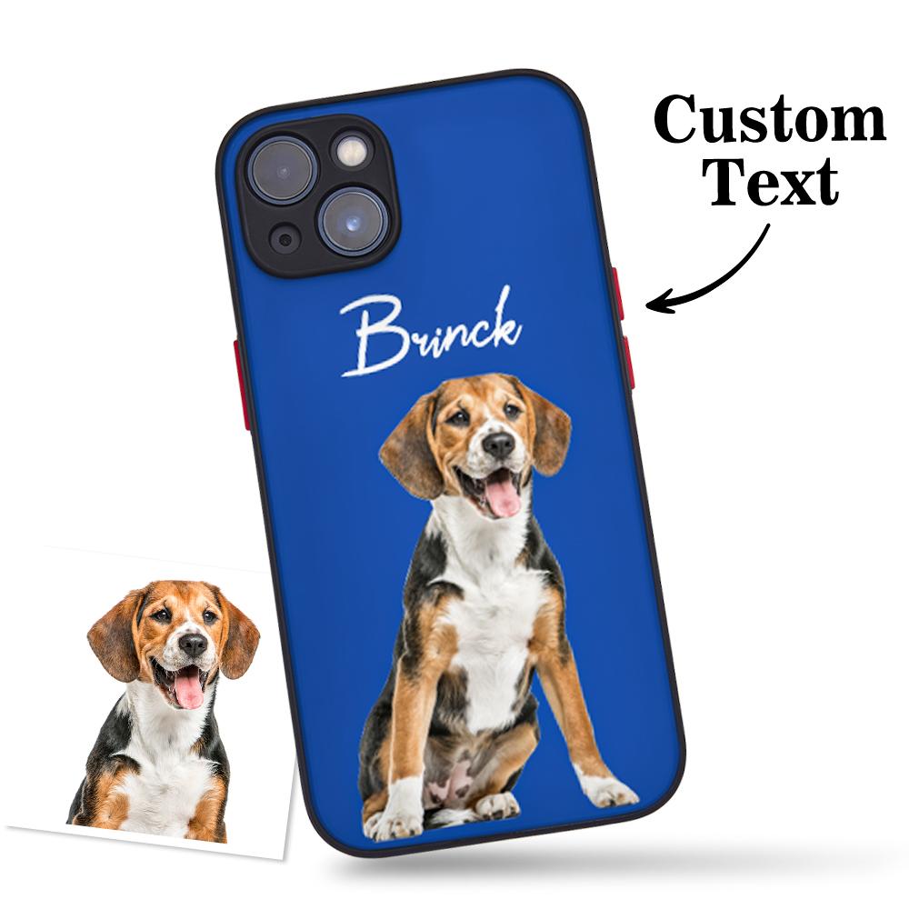 Custom Cat Photo Green iPhone Case with Text Protective Phone Case - DiyGiftly