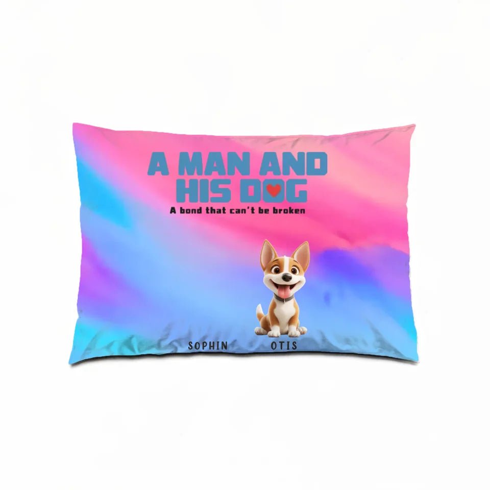 Custom Characters And Pet Dogs - Name Custom Throw Pillows - Birthday Gifts For Friends Dog Lovers 758888 - DiyGiftly