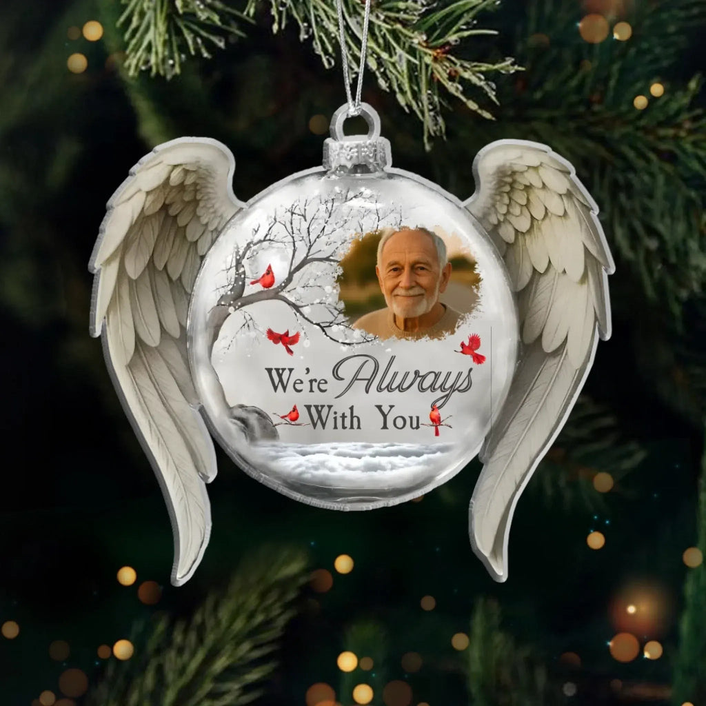 Custom Christmas Memorial Ornament – Glass Photo Keepsake to Remember Loved Ones 1047938 - DiyGiftly