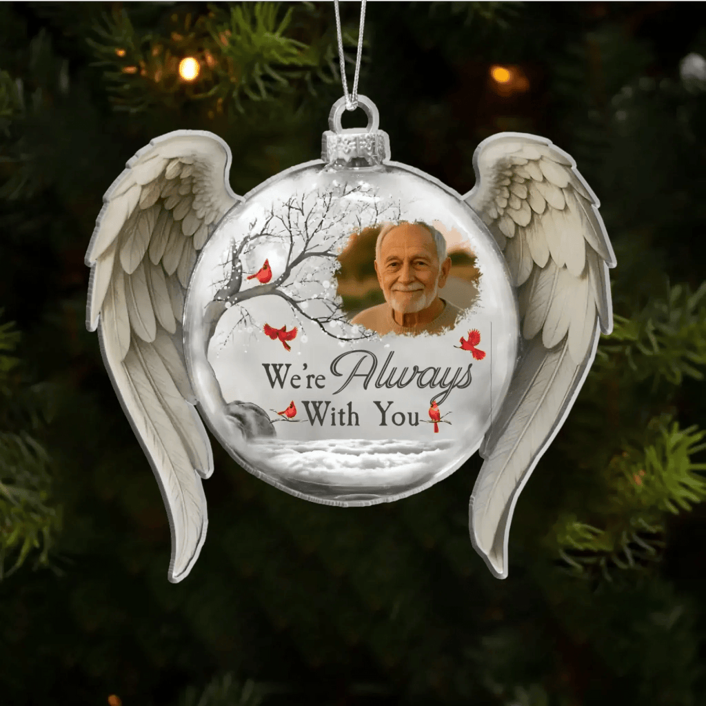 Custom Christmas Memorial Ornament – Glass Photo Keepsake to Remember Loved Ones 1047938 - DiyGiftly