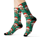 Custom Christmas Socks, Santa Hat Christmas Personalized Socks, Custom Face Socks, Custom Merry Christmas socks, Socks for men women 56649472 - DiyGiftly