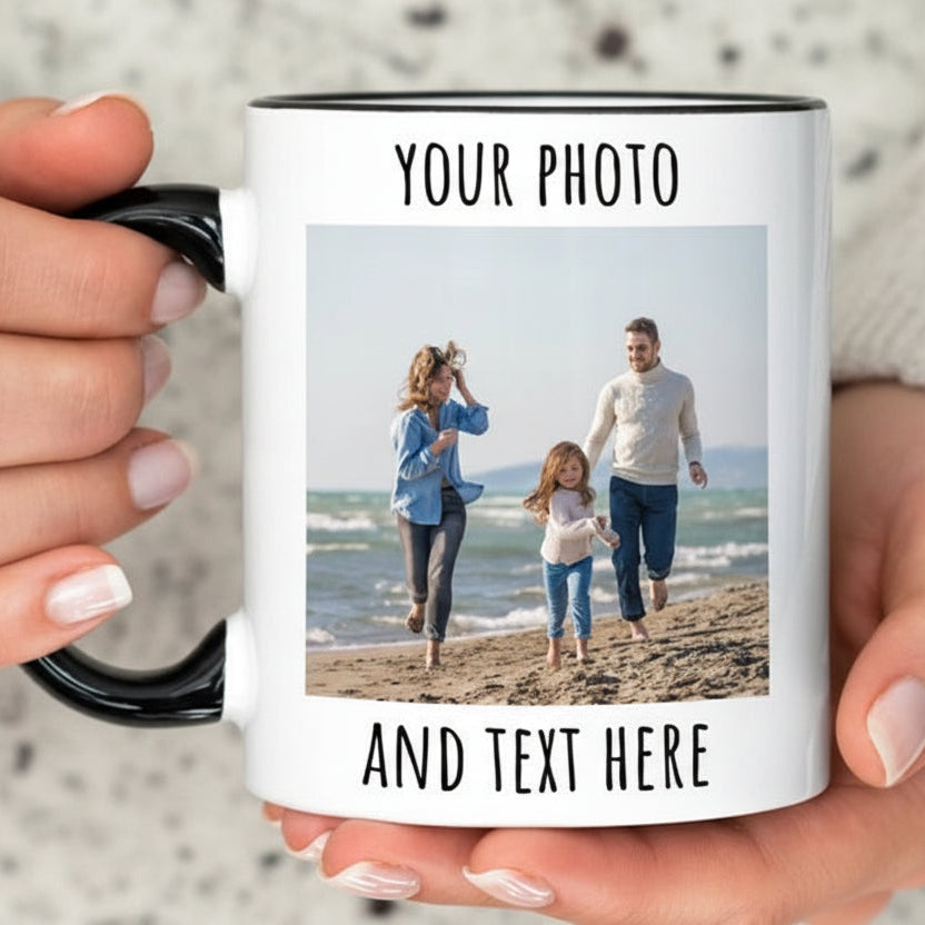 Custom Coffee Mug with Photo, Personalized Picture Coffee Cup, Anniversary Mug Gift for Him / Her, Customizable Logo - Text Mug to Men - Women 68071168 - DiyGiftly