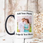 Custom Coffee Mug with Photo, Personalized Picture Coffee Cup, Anniversary Mug Gift for Him / Her, Customizable Logo - Text Mug to Men - Women 68071168 - DiyGiftly