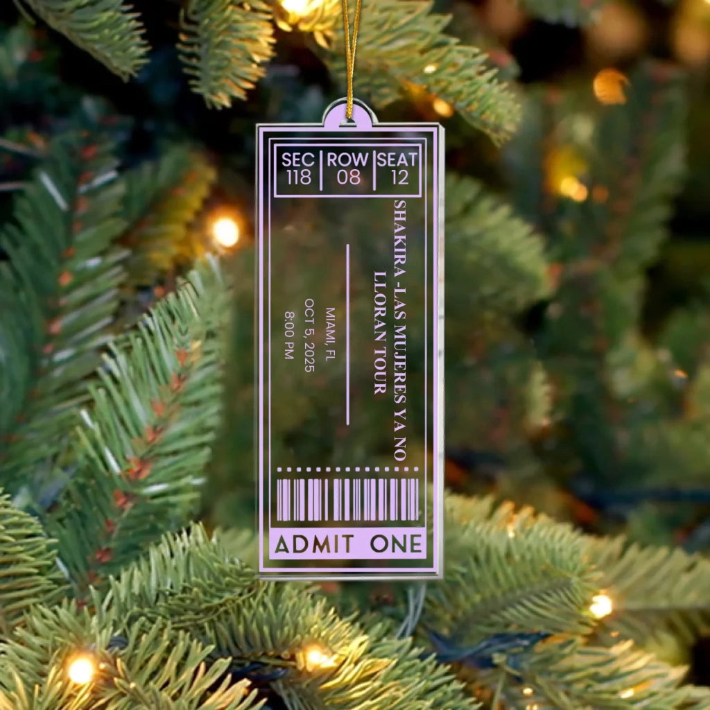 Custom Concert Ticket Acrylic Ornament - Personalized Music Lovers Gifts, Ideal for Daughters, Friends, and Family - Memorable Keepsake for Music Events and Concert Enthusiasts 1058695 - DiyGiftly