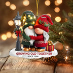 Custom Couple Gnome Acrylic Ornament – “Our Story Continues” Romantic Anniversary & Christmas Gift 1054377 - DiyGiftly