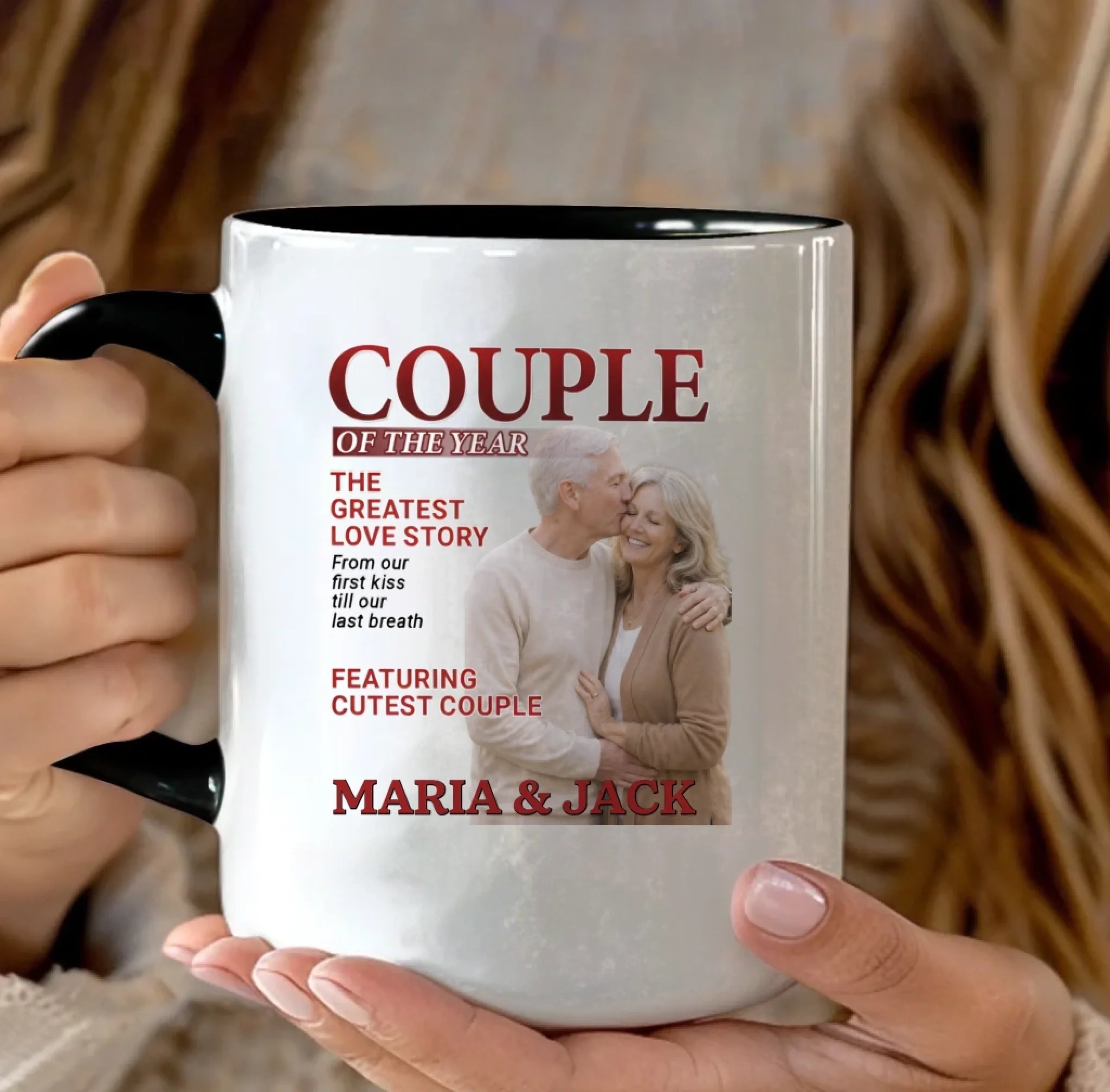 Custom Couple Mug – A Personalized Anniversary Gift for Husband and Wife - Where Love Grows Louder Together 1073781 - DiyGiftly