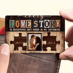 Custom Couple Photo Anniversary Gift Love Story Wallet Card 709072 - Q - DiyGiftly