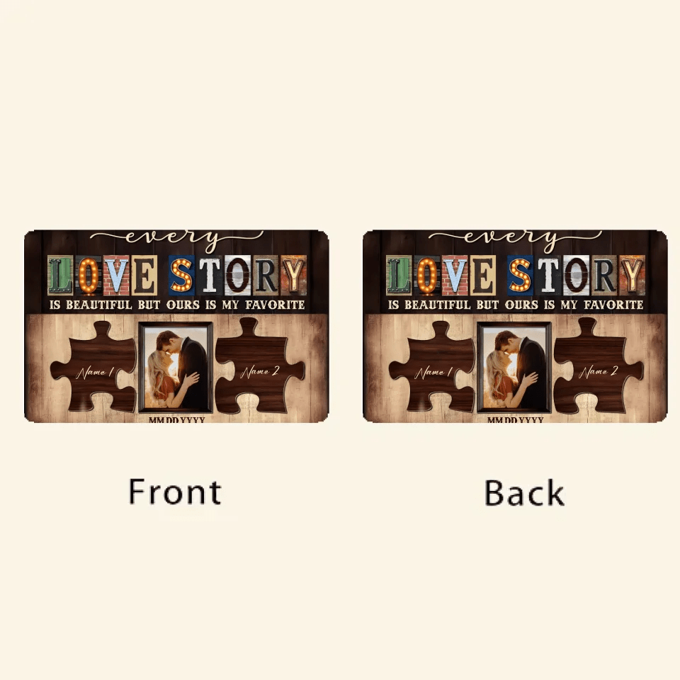 Custom Couple Photo Anniversary Gift Love Story Wallet Card 709072 - Q - DiyGiftly