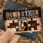 Custom Couple Photo Anniversary Gift Love Story Wallet Card 709072 - Q - DiyGiftly