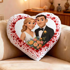 gifts for wife Cherish Every Moment - Unique Memento - Couple Photo Heart-shaped Pillow Personalized Pillow for Valentine’s D