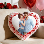 gifts for wife Cherish Every Moment - Unique Memento - Couple Photo Heart-shaped Pillow Personalized Pillow for Valentine’s D
