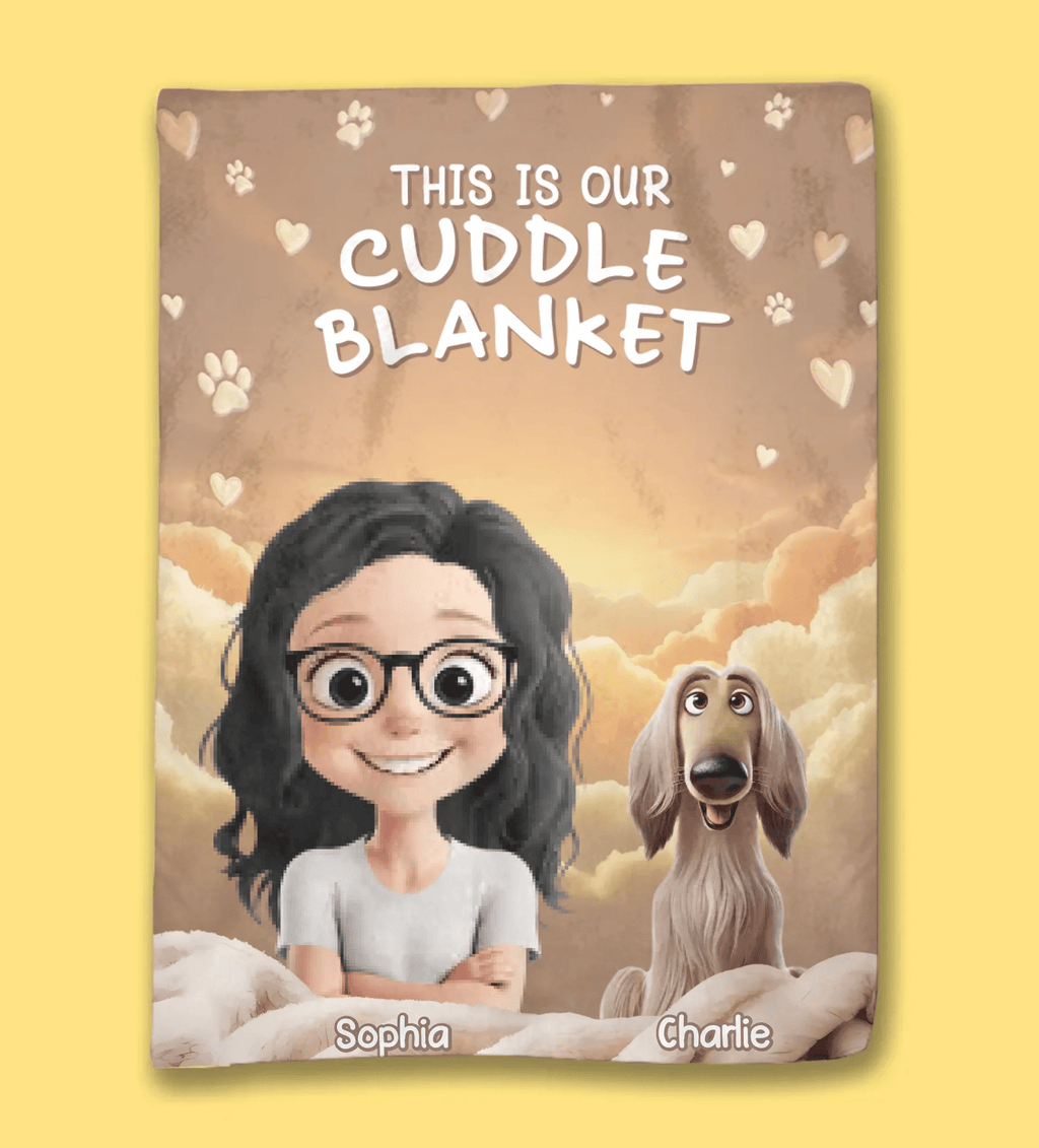 personalized design blanket loss of dog gift comfort gift memorial design