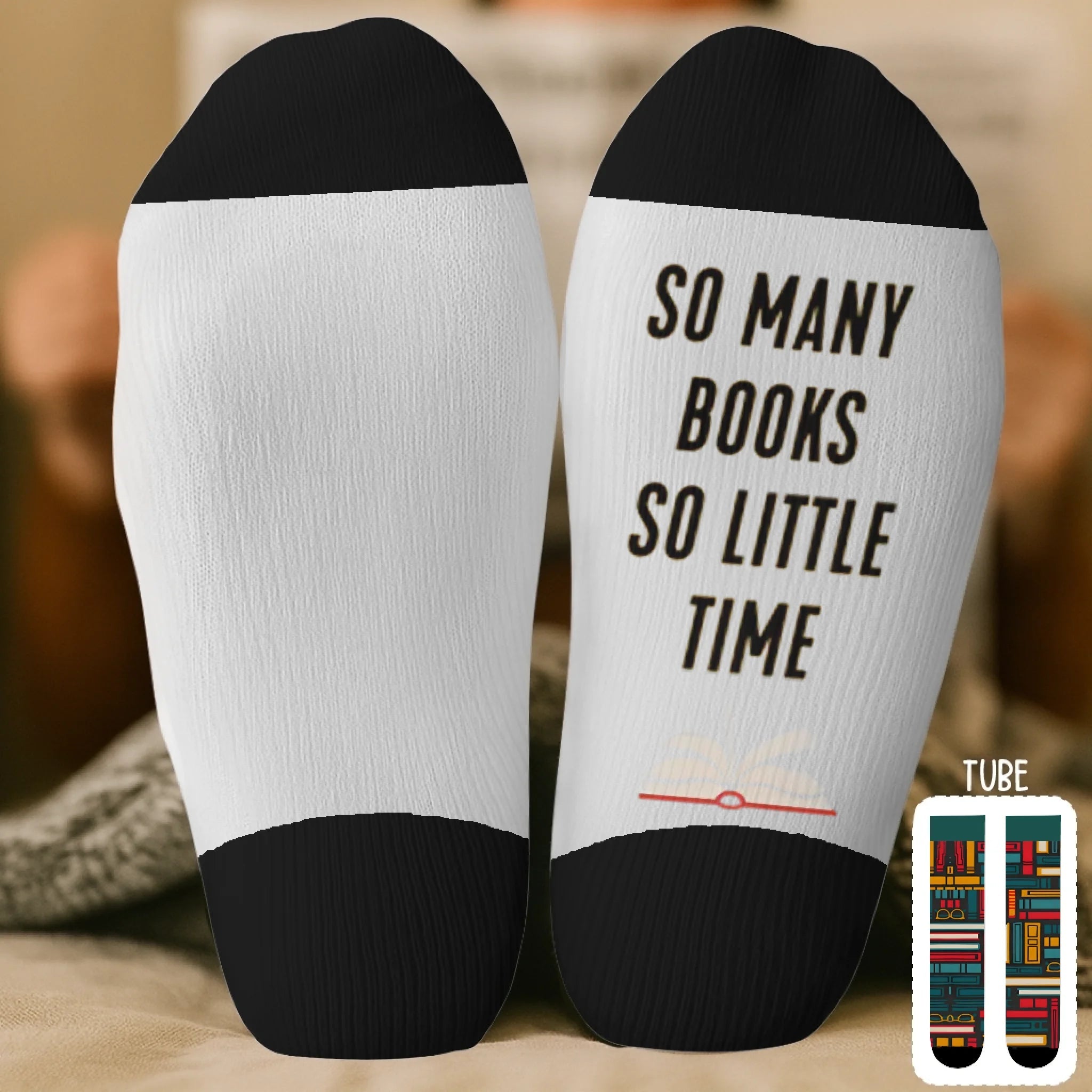 Custom Crew Socks - Personalized Bookish Gifts for Book Lovers, Bookworms, and Avid Readers - Perfect for Keeping Up with My Reading Game, Cozy Comfort for Bookish Adventures, and Ideal for Curling Up with Your Favorite Novels 1056454 - DiyGiftly
