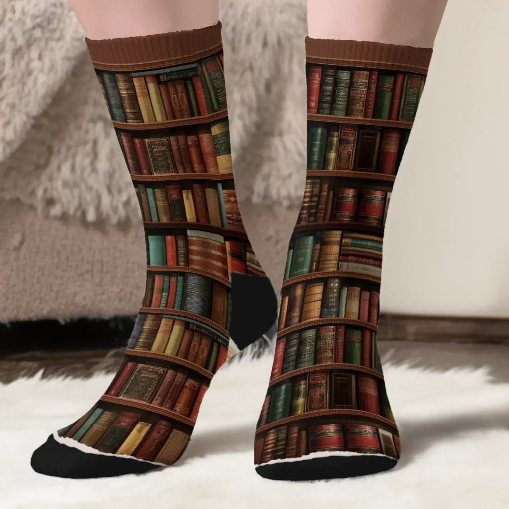 Custom Crew Socks – Personalized Bookish Socks for Book Lovers & Bookworms – Dog Mom & Dog Dad Gifts – Pages With Pawprints Reading Lover Socks 1055459 - 1055460 - DiyGiftly