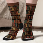 Custom Crew Socks – Personalized Bookish Socks for Book Lovers & Bookworms – Dog Mom & Dog Dad Gifts – Pages With Pawprints Reading Lover Socks 1055459 - 1055460 - DiyGiftly