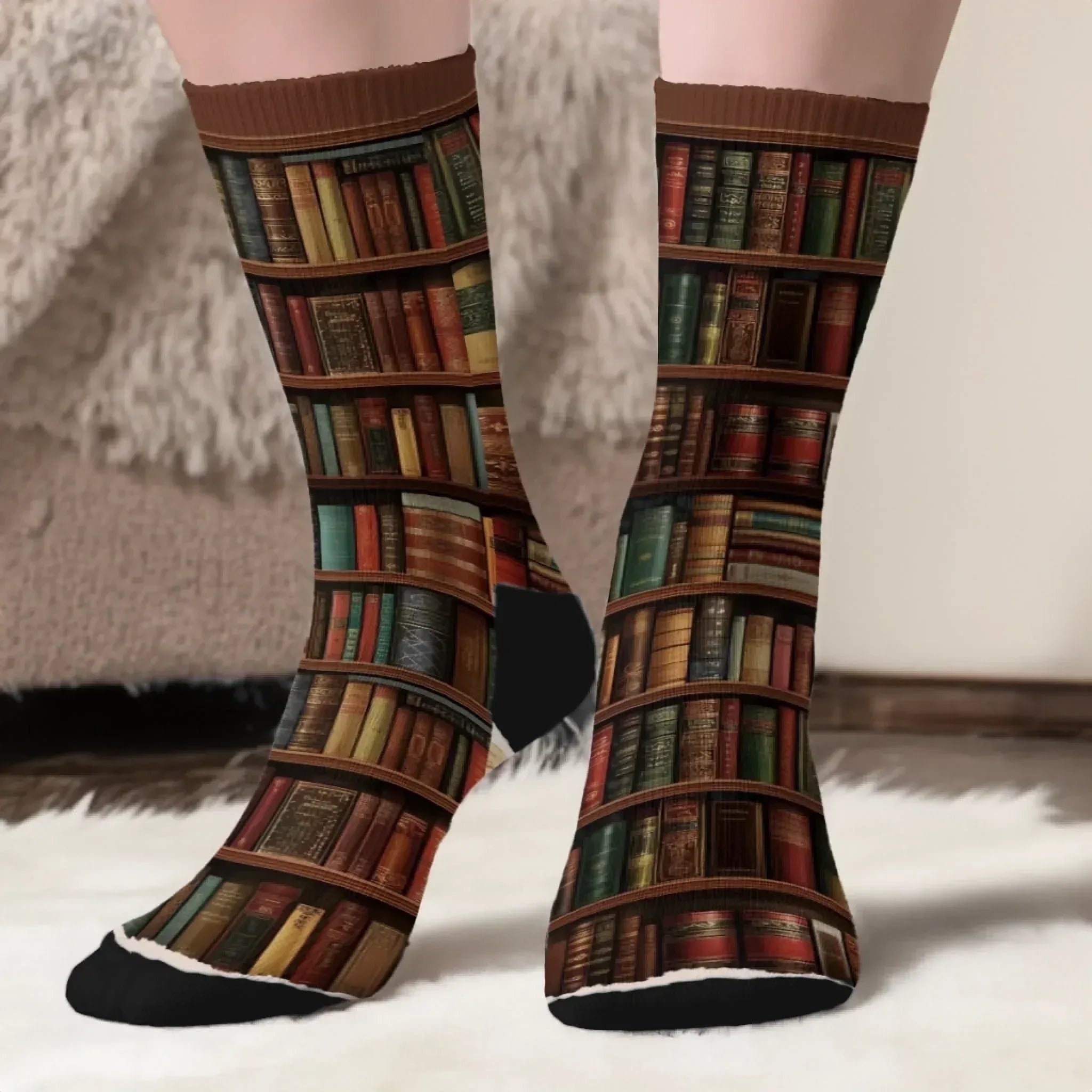 Custom Crew Socks – Personalized Bookish Socks for Book Lovers & Bookworms – Dog Mom & Dog Dad Gifts – Pages With Pawprints Reading Lover Socks 1055459 - 1055460 - DiyGiftly