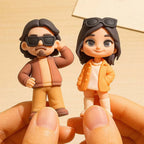 Personalized 3D Couple Figurine Mini Figure personalized display gift Custom Desk Keepsake from Photo