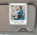 dad photo car visor clip custom gift for dad personalized gift