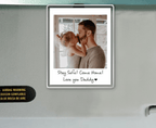anniversary surprise custom gift for dad inspired by dad photo car visor clip